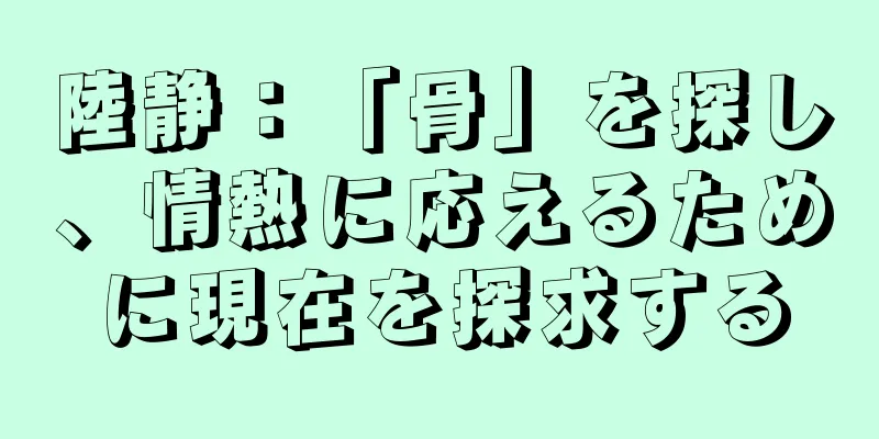 陸静：「骨」を探し、情熱に応えるために現在を探求する