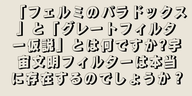 「フェルミのパラドックス」と「グレートフィルター仮説」とは何ですか?宇宙文明フィルターは本当に存在するのでしょうか？