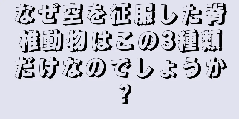 なぜ空を征服した脊椎動物はこの3種類だけなのでしょうか？