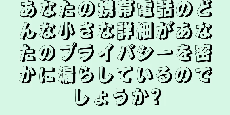 あなたの携帯電話のどんな小さな詳細があなたのプライバシーを密かに漏らしているのでしょうか?