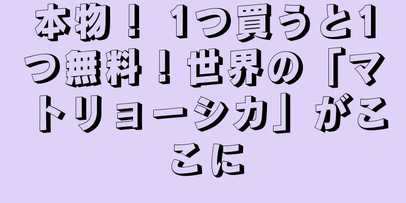 本物！ 1つ買うと1つ無料！世界の「マトリョーシカ」がここに