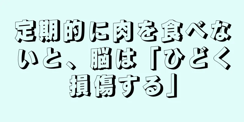 定期的に肉を食べないと、脳は「ひどく損傷する」