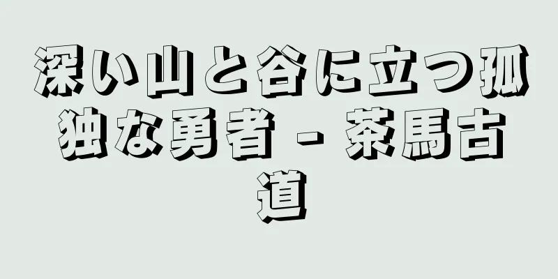 深い山と谷に立つ孤独な勇者 - 茶馬古道
