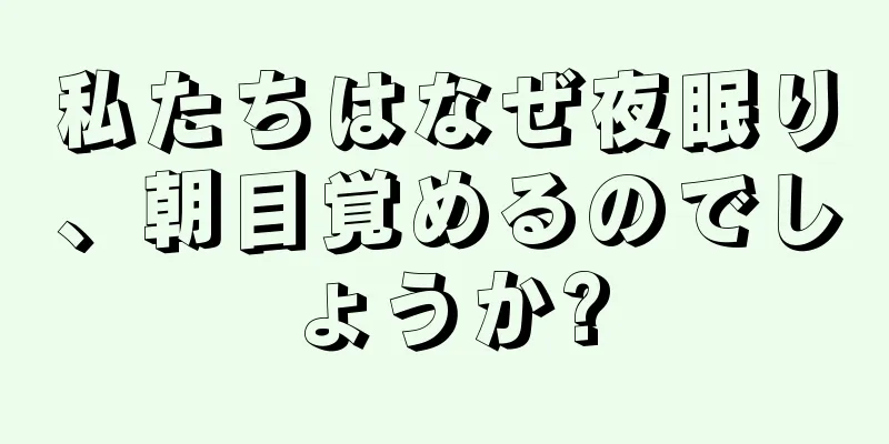 私たちはなぜ夜眠り、朝目覚めるのでしょうか?