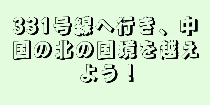 331号線へ行き、中国の北の国境を越えよう！