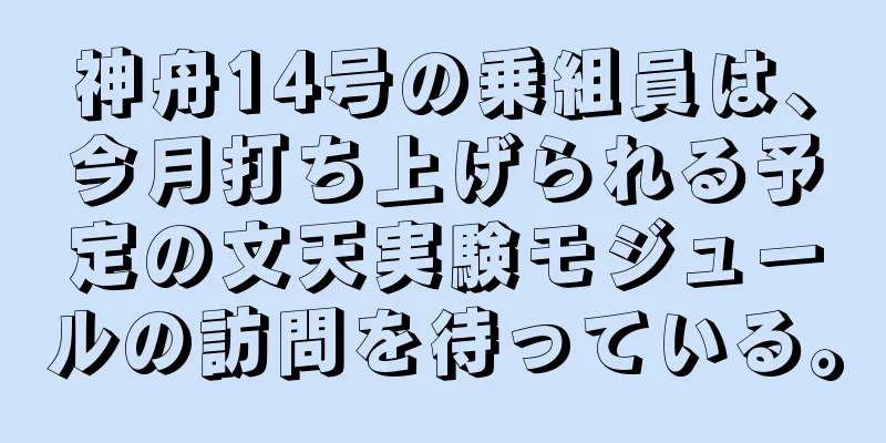 神舟14号の乗組員は、今月打ち上げられる予定の文天実験モジュールの訪問を待っている。