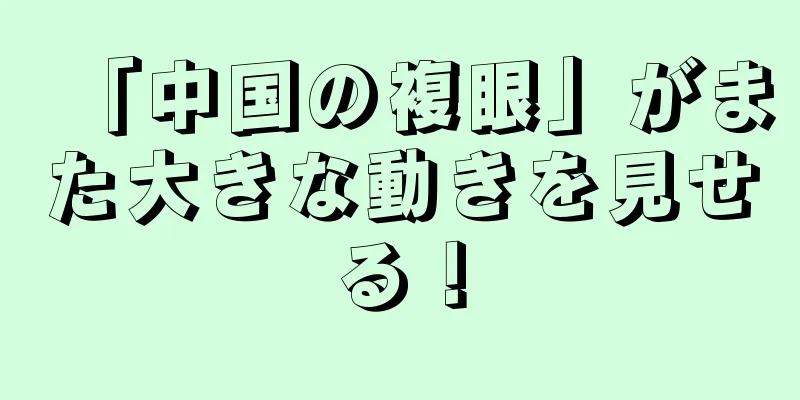 「中国の複眼」がまた大きな動きを見せる！