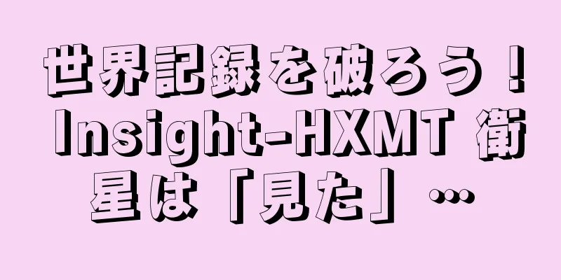 世界記録を破ろう！ Insight-HXMT 衛星は「見た」…