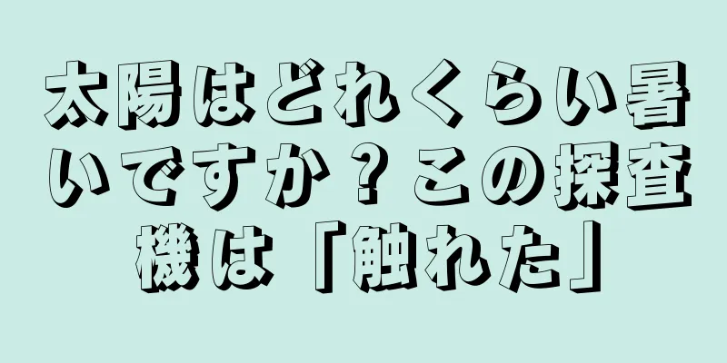 太陽はどれくらい暑いですか？この探査機は「触れた」