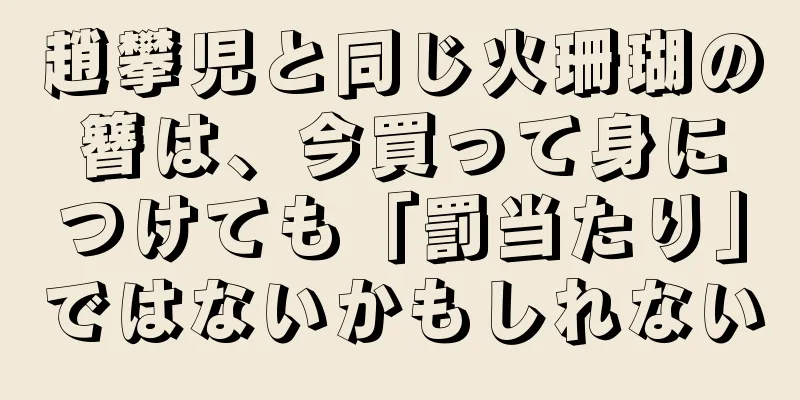 趙攀児と同じ火珊瑚の簪は、今買って身につけても「罰当たり」ではないかもしれない