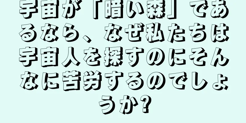 宇宙が「暗い森」であるなら、なぜ私たちは宇宙人を探すのにそんなに苦労するのでしょうか?