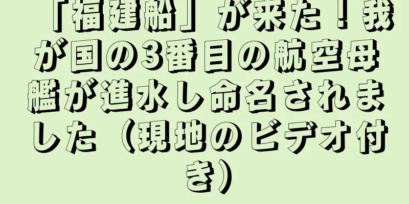 「福建船」が来た！我が国の3番目の航空母艦が進水し命名されました（現地のビデオ付き）