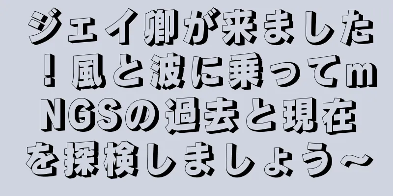ジェイ卿が来ました！風と波に乗ってmNGSの過去と現在を探検しましょう〜