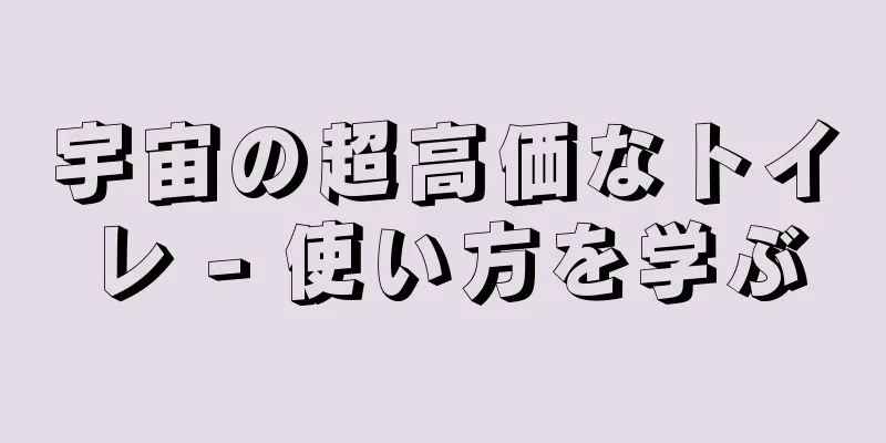宇宙の超高価なトイレ - 使い方を学ぶ