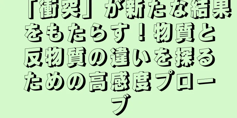 「衝突」が新たな結果をもたらす！物質と反物質の違いを探るための高感度プローブ