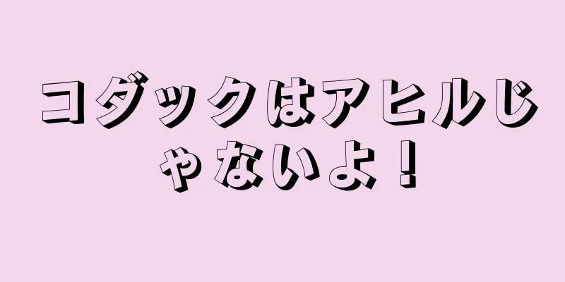 コダックはアヒルじゃないよ！