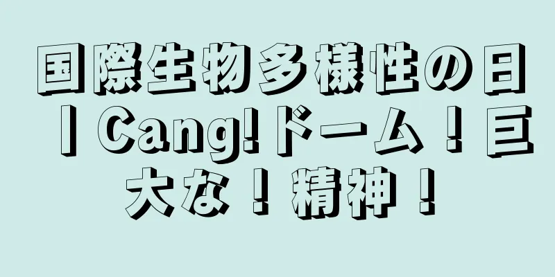 国際生物多様性の日丨Cang!ドーム！巨大な！精神！