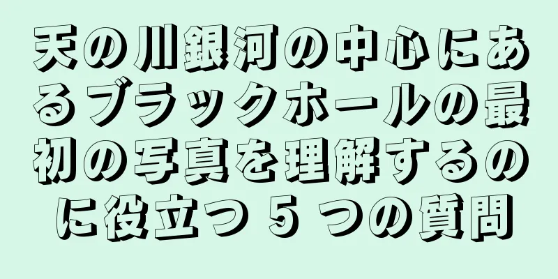 天の川銀河の中心にあるブラックホールの最初の写真を理解するのに役立つ 5 つの質問
