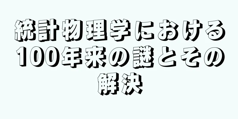 統計物理学における100年来の謎とその解決