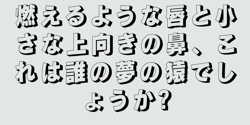 燃えるような唇と小さな上向きの鼻、これは誰の夢の猿でしょうか?