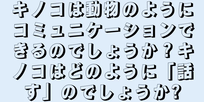 キノコは動物のようにコミュニケーションできるのでしょうか？キノコはどのように「話す」のでしょうか?