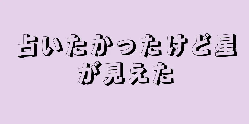 占いたかったけど星が見えた