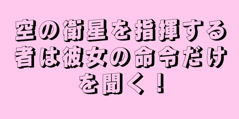 空の衛星を指揮する者は彼女の命令だけを聞く！