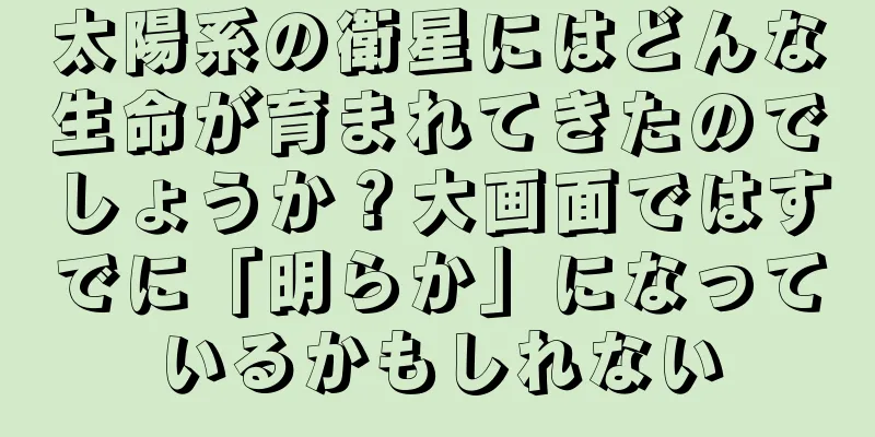太陽系の衛星にはどんな生命が育まれてきたのでしょうか？大画面ではすでに「明らか」になっているかもしれない