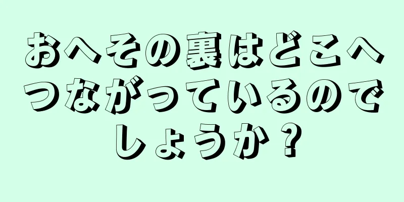 おへその裏はどこへつながっているのでしょうか？