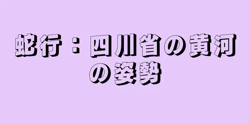 蛇行：四川省の黄河の姿勢