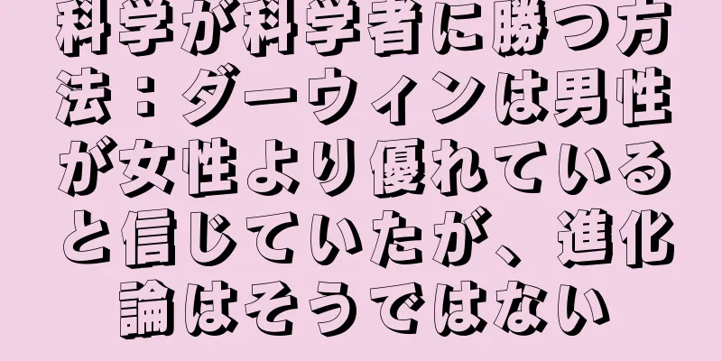 科学が科学者に勝つ方法：ダーウィンは男性が女性より優れていると信じていたが、進化論はそうではない