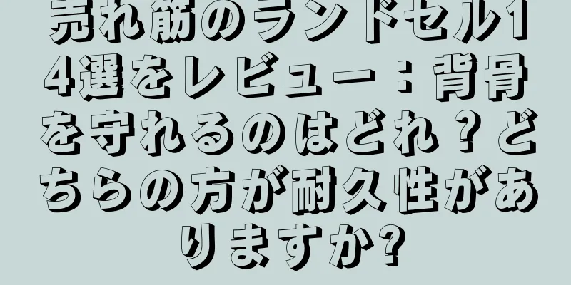 売れ筋のランドセル14選をレビュー：背骨を守れるのはどれ？どちらの方が耐久性がありますか?