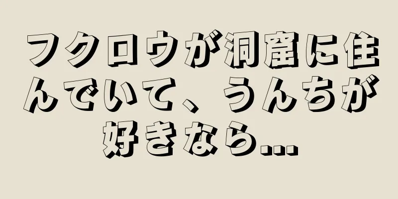 フクロウが洞窟に住んでいて、うんちが好きなら...