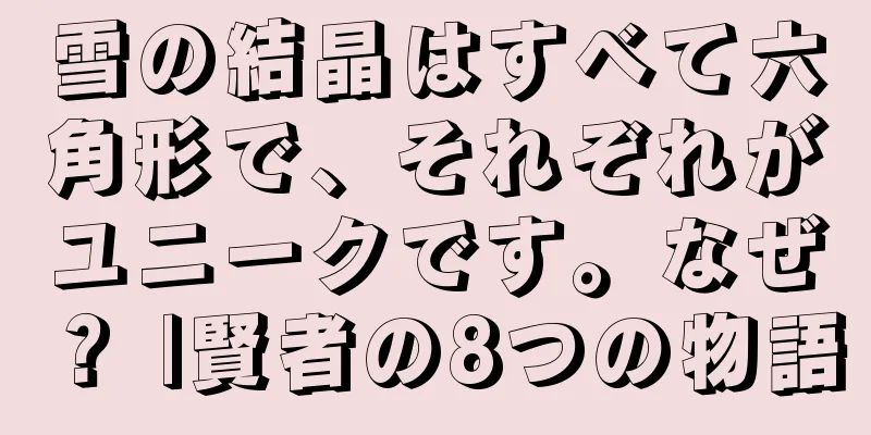 雪の結晶はすべて六角形で、それぞれがユニークです。なぜ？ |賢者の8つの物語