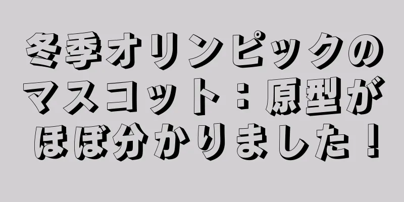 冬季オリンピックのマスコット：原型がほぼ分かりました！