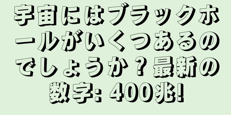 宇宙にはブラックホールがいくつあるのでしょうか？最新の数字: 400兆!