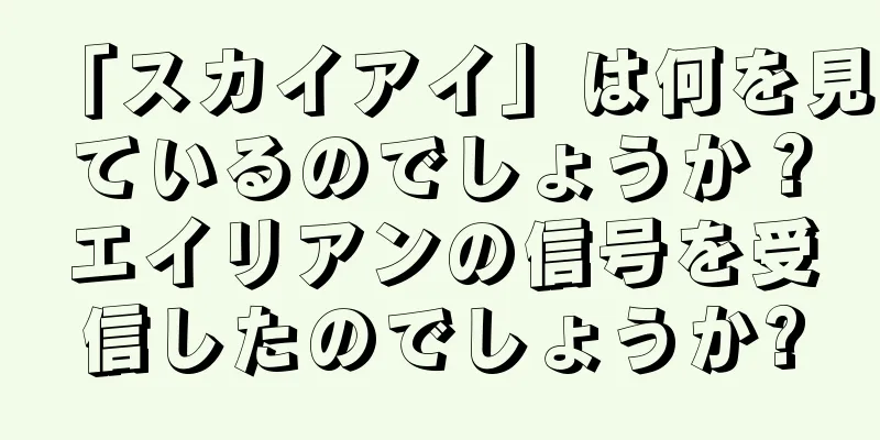 「スカイアイ」は何を見ているのでしょうか？エイリアンの信号を受信したのでしょうか?