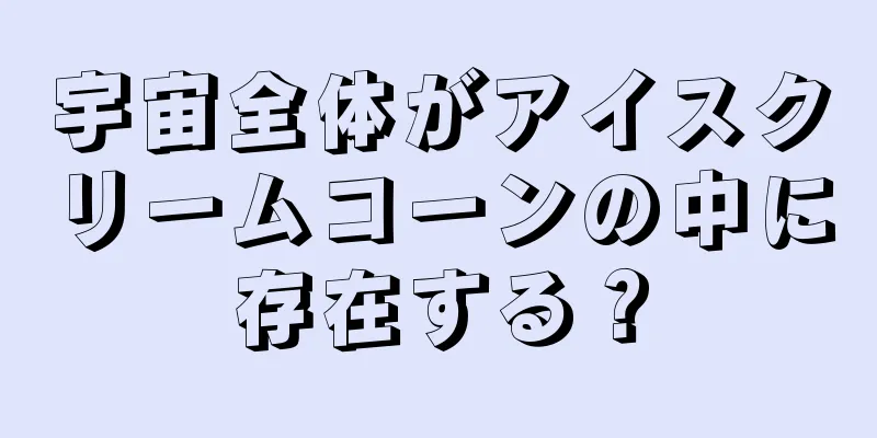 宇宙全体がアイスクリームコーンの中に存在する？