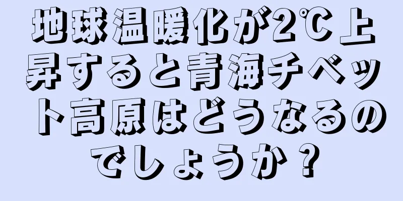 地球温暖化が2℃上昇すると青海チベット高原はどうなるのでしょうか？