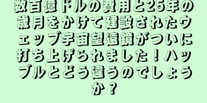 数百億ドルの費用と25年の歳月をかけて建設されたウェッブ宇宙望遠鏡がついに打ち上げられました！ハッブルとどう違うのでしょうか？