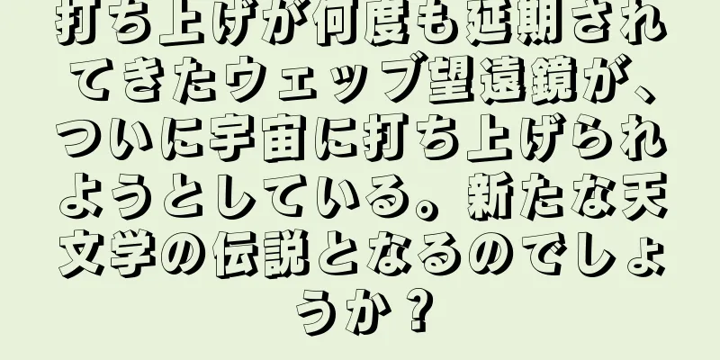 打ち上げが何度も延期されてきたウェッブ望遠鏡が、ついに宇宙に打ち上げられようとしている。新たな天文学の伝説となるのでしょうか？