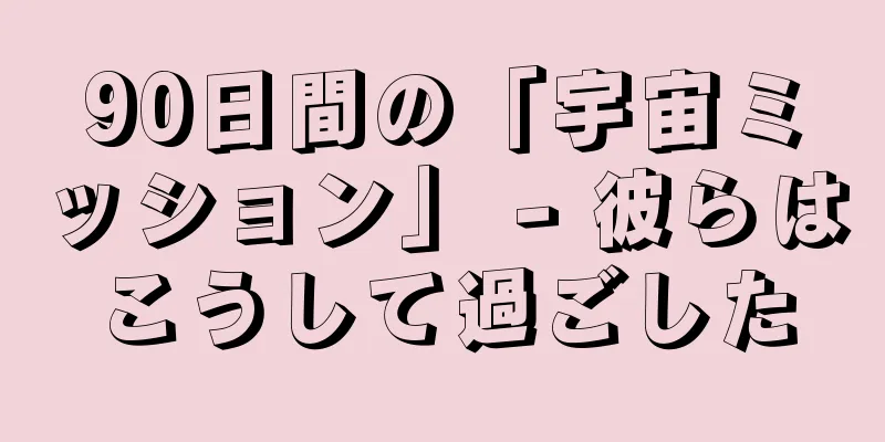 90日間の「宇宙ミッション」 - 彼らはこうして過ごした