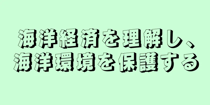 海洋経済を理解し、海洋環境を保護する
