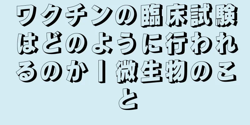 ワクチンの臨床試験はどのように行われるのか丨微生物のこと