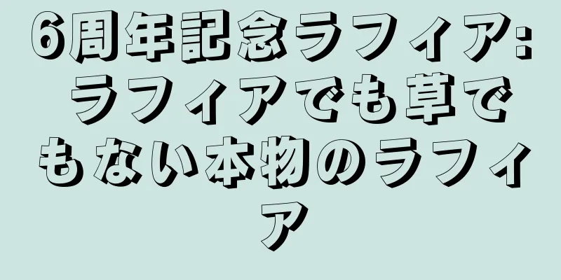 6周年記念ラフィア: ラフィアでも草でもない本物のラフィア
