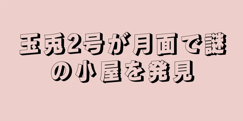 玉兎2号が月面で謎の小屋を発見