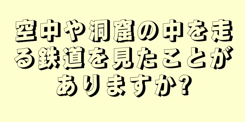 空中や洞窟の中を走る鉄道を見たことがありますか?