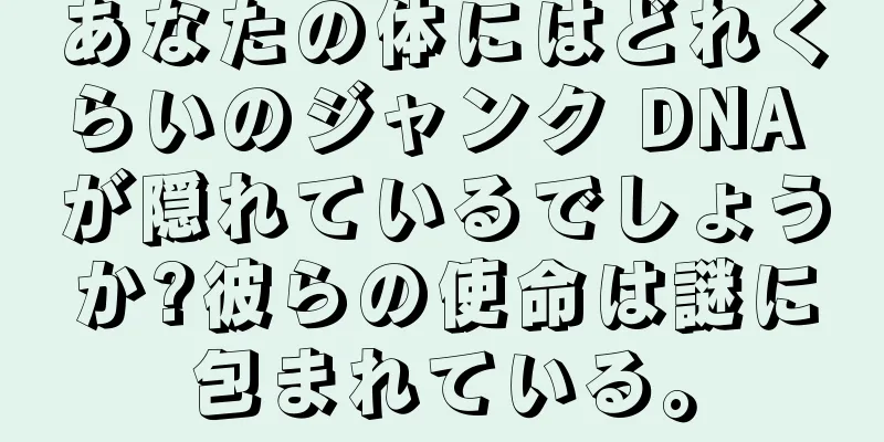 あなたの体にはどれくらいのジャンク DNA が隠れているでしょうか?彼らの使命は謎に包まれている。