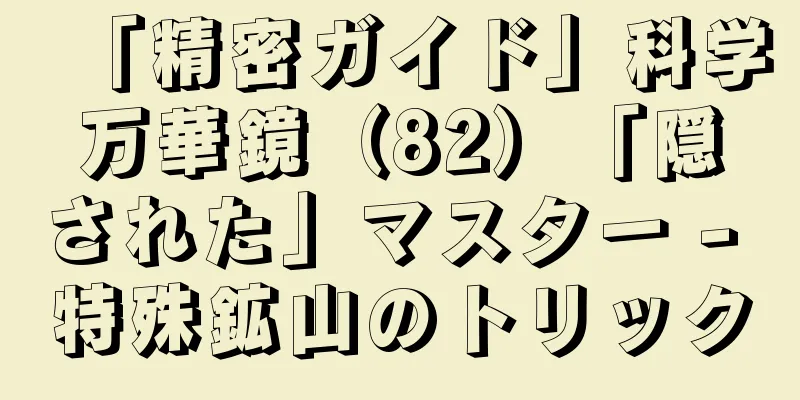 「精密ガイド」科学万華鏡（82）「隠された」マスター - 特殊鉱山のトリック