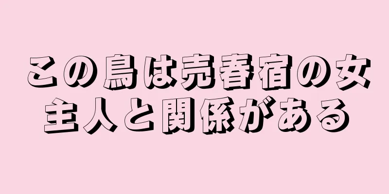 この鳥は売春宿の女主人と関係がある